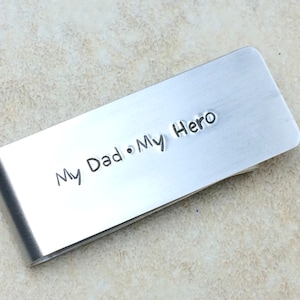 My dad my hero money clip / gift for dad