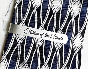 Father of the Bride Engraved Tie Clip / Gift for Dad