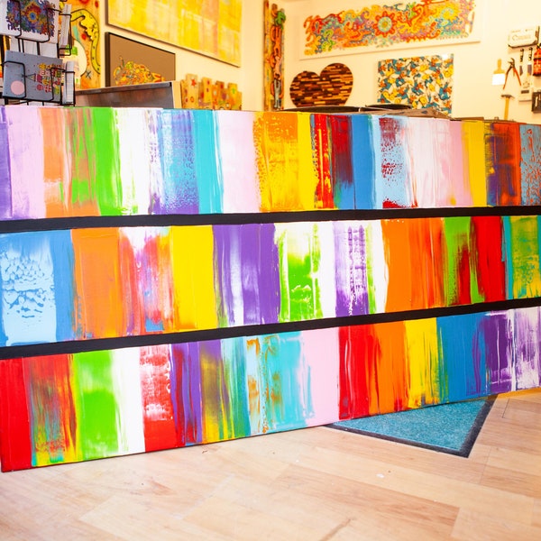 XXL abstract painting acrylic modern art