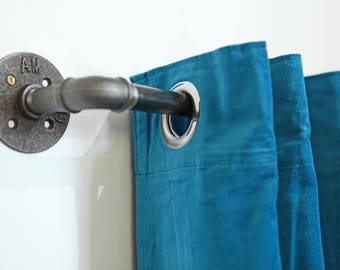 Gardinenstange Loft Stahl curtain rod Industriedesign express shipping