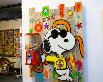Pop Art Street Art Dipinti artistici in resina Immagini Astratte Uniche