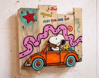 Pop Art, Street Art, Resin Art, Gemälde, Bilder, Abstrakt, Unikat, Snoopy