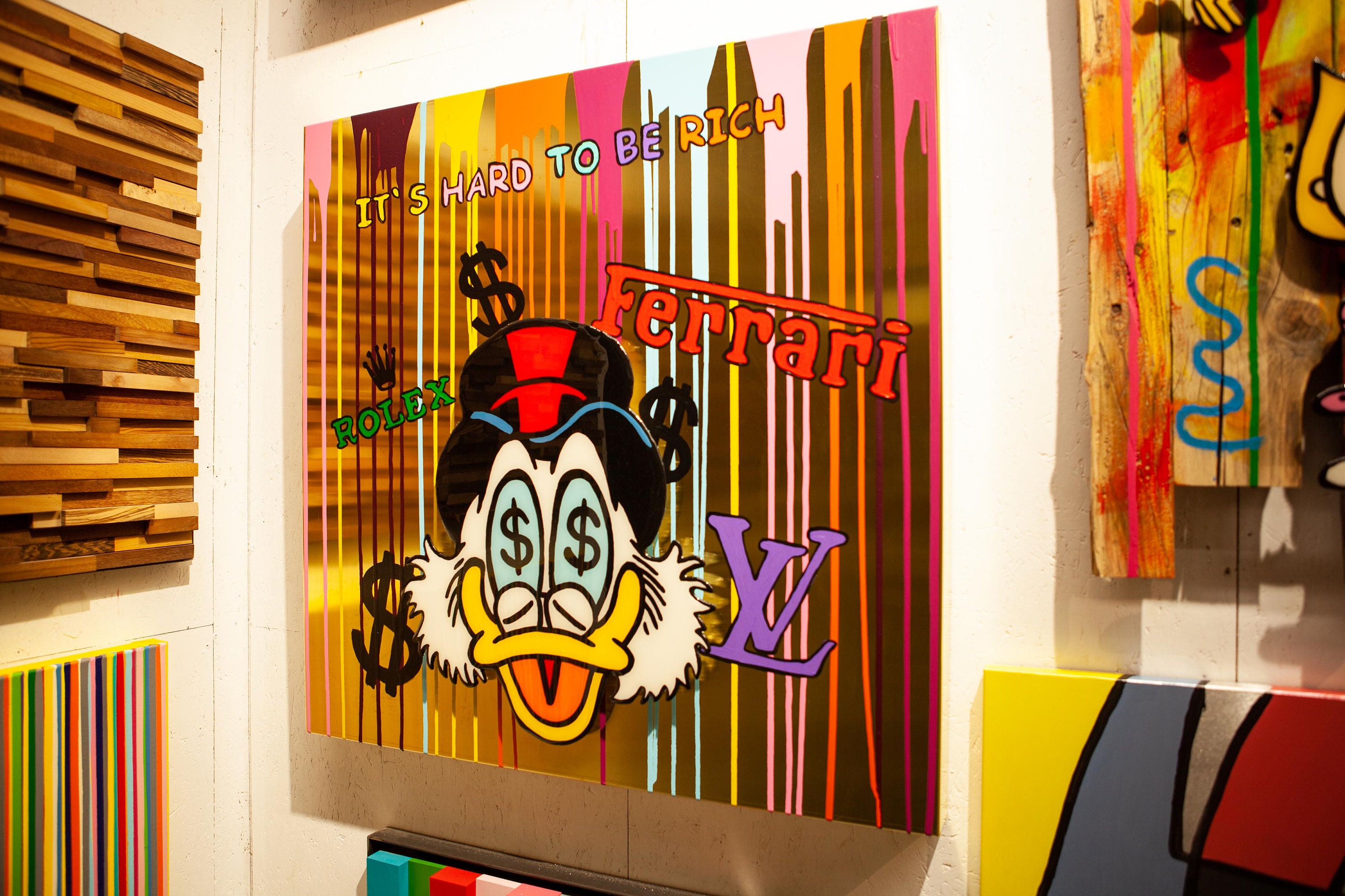 Dagobert Duck Picsou X Louis Vuitton X C, Painting by Art_abc_colours