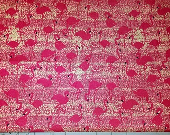 Flamingos - Dear Stella Designs - 1/2 yard - 100% Cotton Woven Fabric