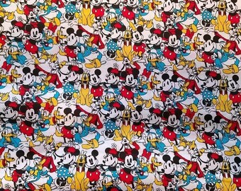 Disney Friends - 1/2 yard - 100% Cotton Woven Fabric