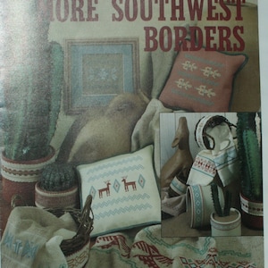 1989, Więcej Southwest Borders Cross Stitch Ulotka, Leisure Arts