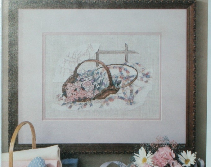 Wedding Ring Bouquet Leisure Arts Vintage 1987 Counted Cross Stitch Design
