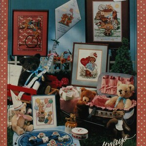 1984, Hugga Bears Cross Stitch Pattern Book, Craftways