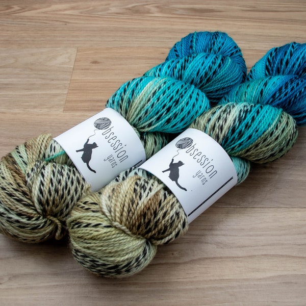 Wash - 4ply Hand Dyed 100% Pure Merino Superwash Fingering Zebra Yarn Wool 100g