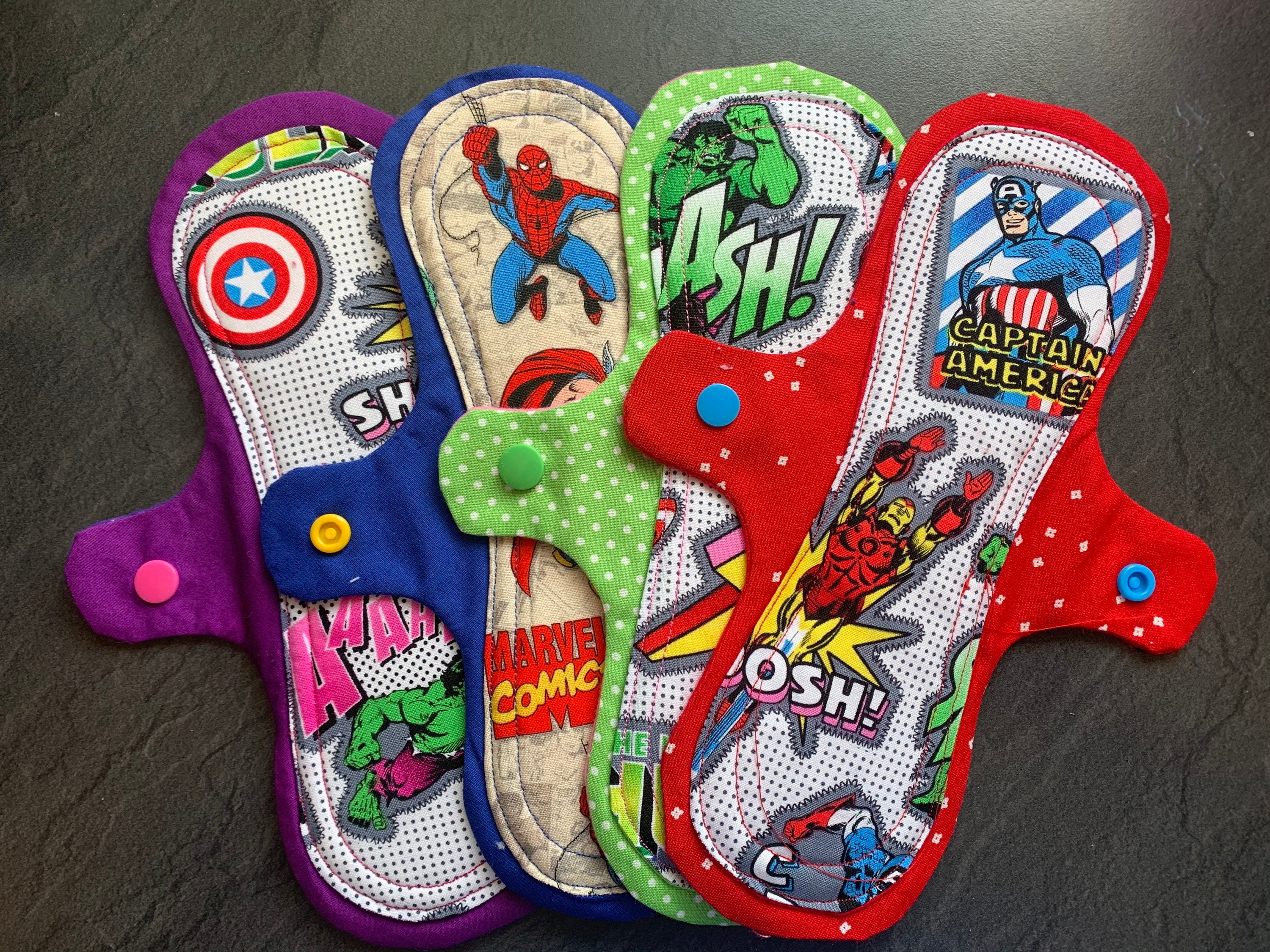 Pack of 3 x 9 inches Reusable Sanitary Pad handmade eco Etsy