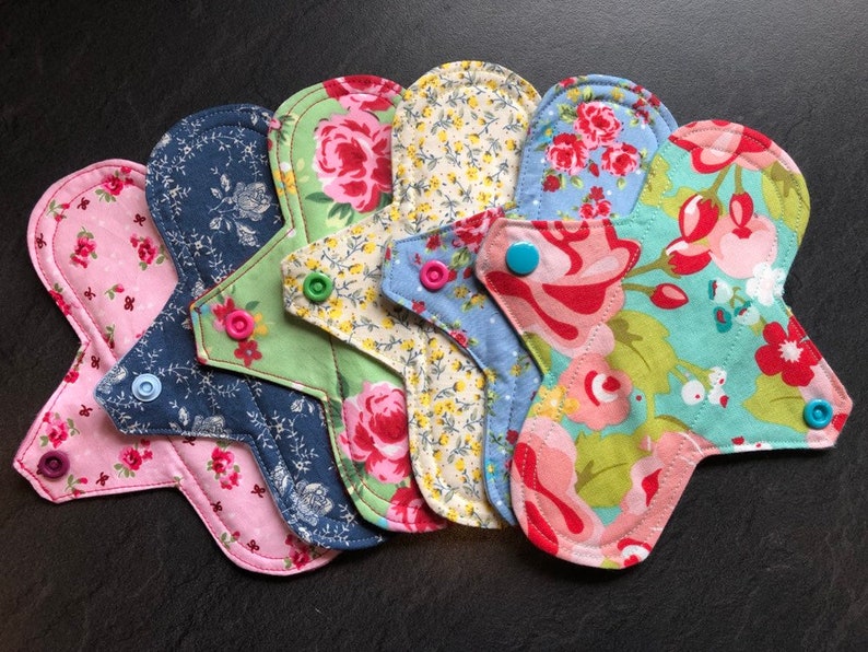 Pack of 10 Reusable Cotton Panty Liners 7 Inches Long Etsy