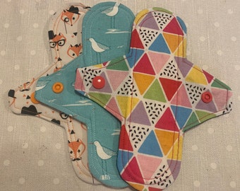 Reusable pantyliners handmade in natural materials, eco friendly and gentle on body, pack of 3