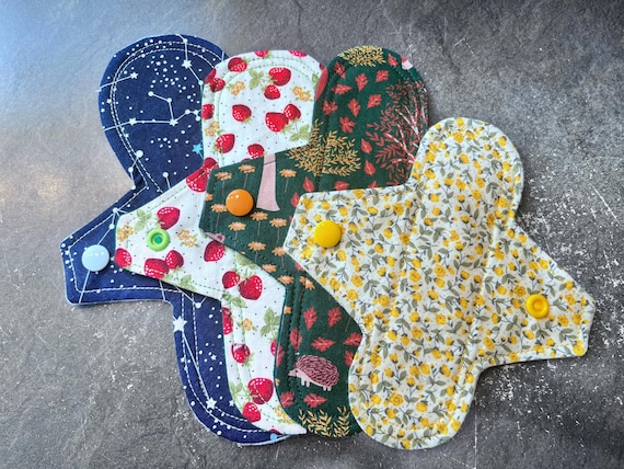 Reusable panty liners - started pack of four in different lengths