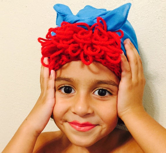 infant red wig