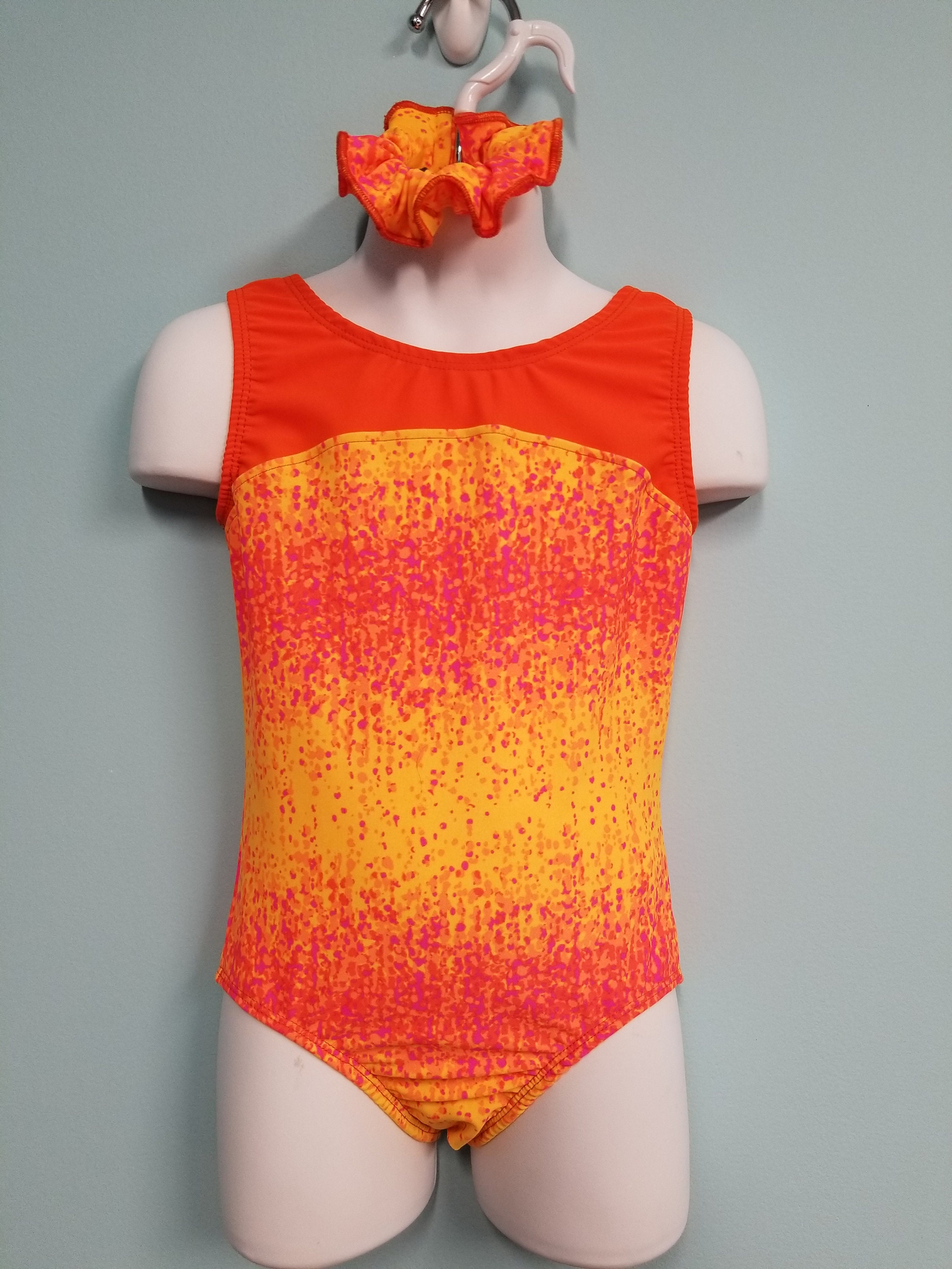 yellow dance leotard