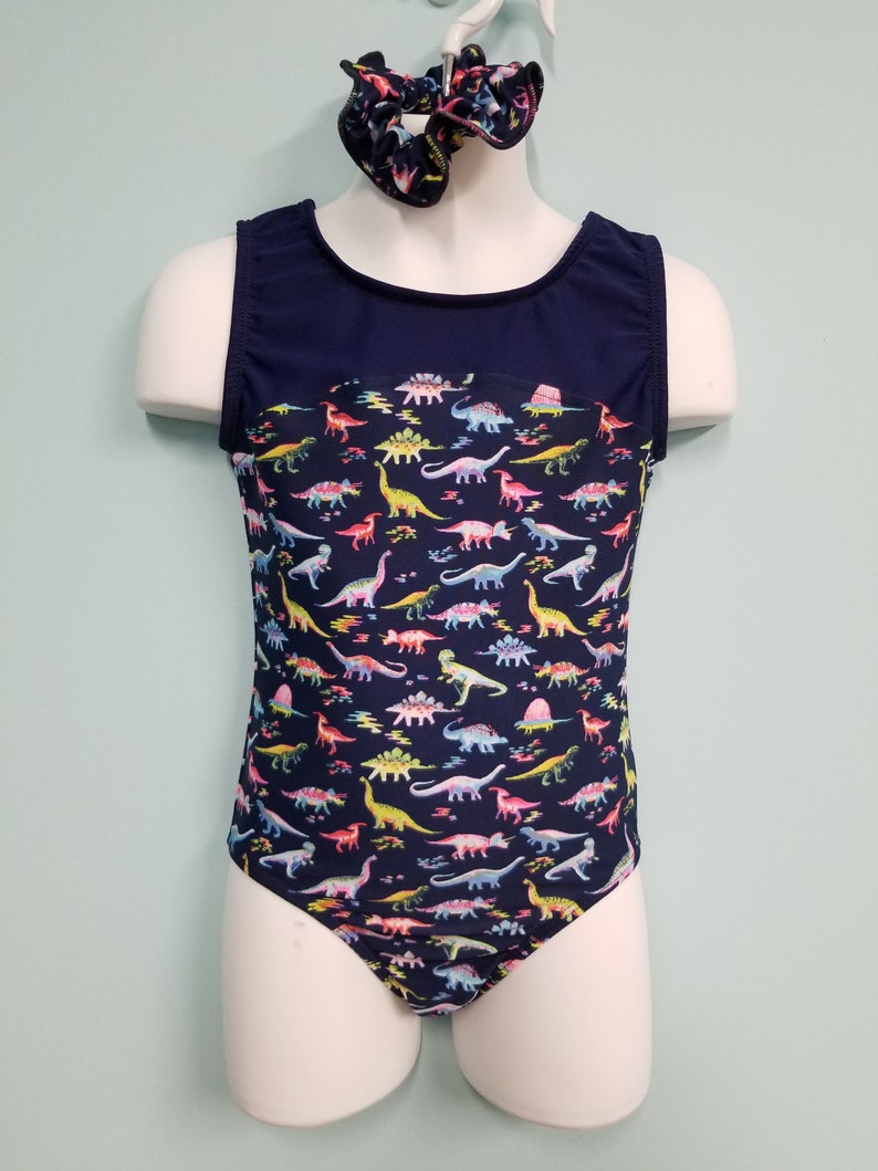 Gymnastics Leotard Dinosaurs Blue Gymnastic Leotards | Etsy