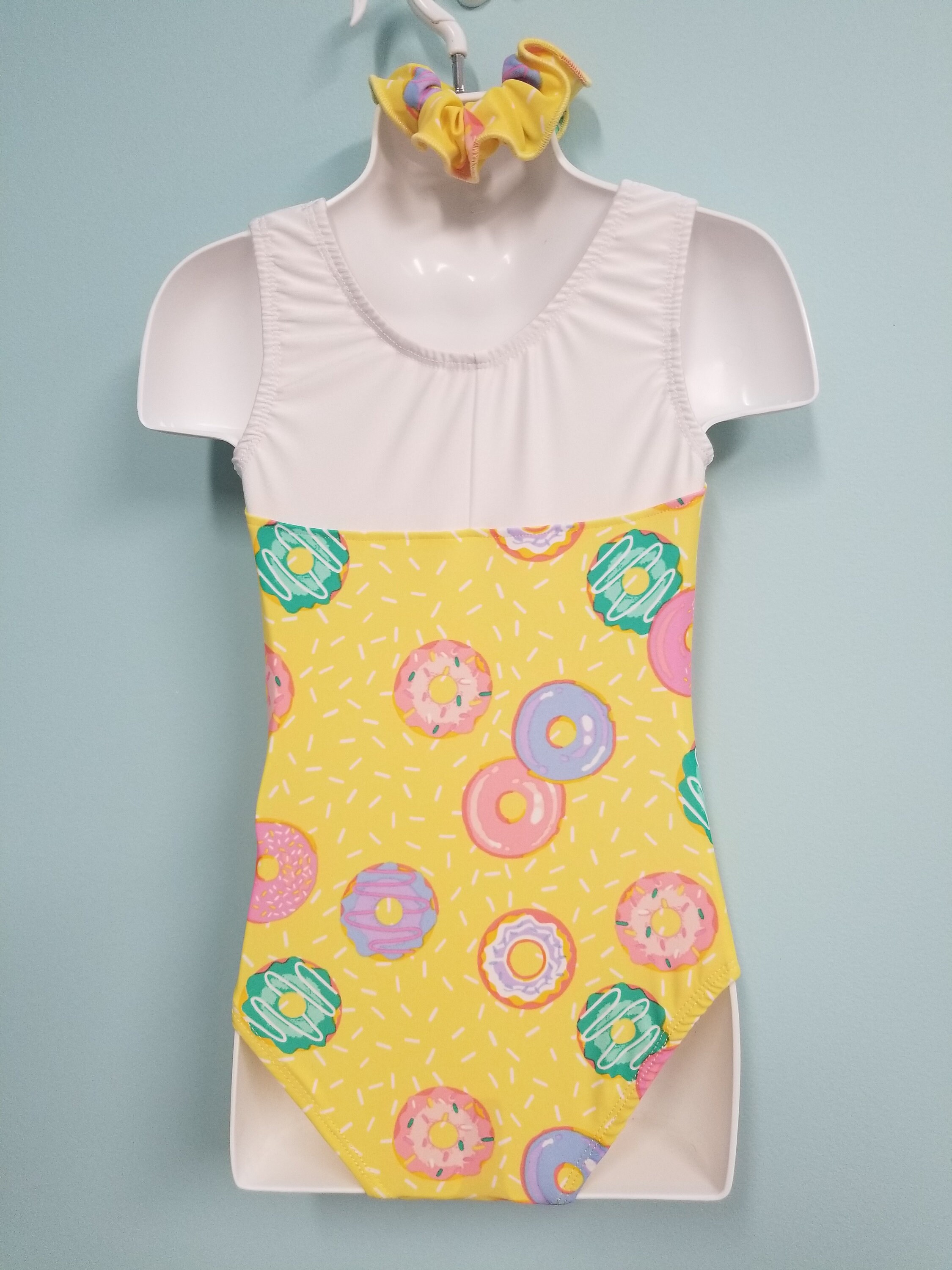 Gymnastics Leotard Donuts Yellow Gymnastic Leotards Dance Etsy