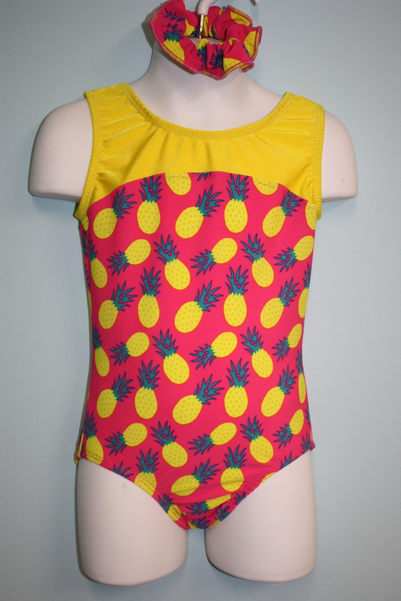 Gymnastics Leotard Pink Yoga Gymnastics Ballet Bodysuit Gymnastic Leotards Dance Toddlers Leotards Pineapples Girls