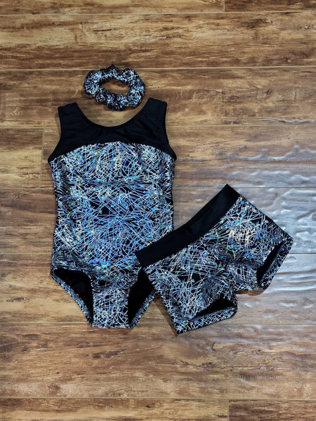 Plain black shop gymnastics leotard