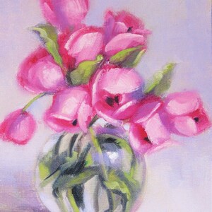 Fiesta de rosas... Pintura al óleo original de Maresa Lilley, SND