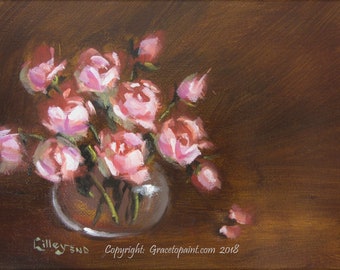 Teabuds...Original Oil Painting by Maresa Lilley, SND