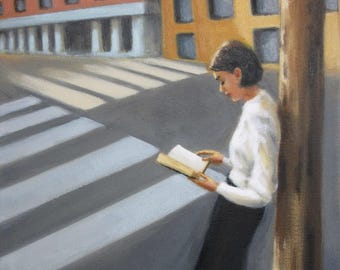 Lines of Text...Original Oil Painting by Maresa Lilley, SND