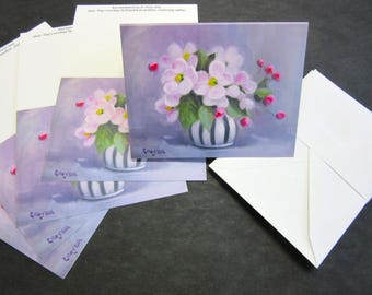 Apple Blossom Notecards by Maresa Lilley, SND