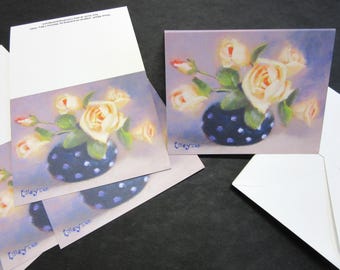 Rose Blush Notecards by Maresa Lilley, SND