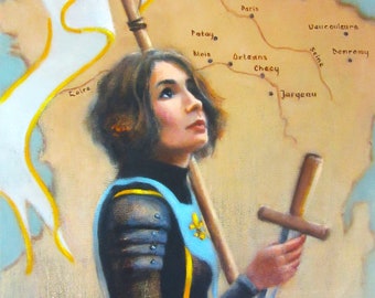 Saint Joan of Arc...Original Oil Painting by Maresa Lilley, SND