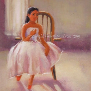 Backstage...Original Oil Painting by Maresa Lilley, SND