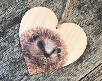 Hedgehog stroll hanging decoration.