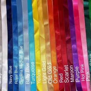 44 Custom Two Ribbon Braided Ribbon Leis You Choose Colors graduation, birthday, special occasion image 3