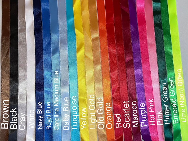 44 Custom Two Ribbon Braided Ribbon Leis You Choose Colors graduation, birthday, special occasion image 3