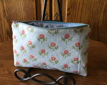 Rose Medallion Zipper Pouch