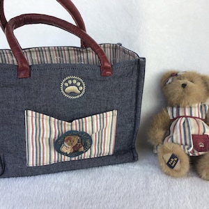 C. C. Shopsalot, Vintage Boyds Plush, with Tote and Pin, set of 3