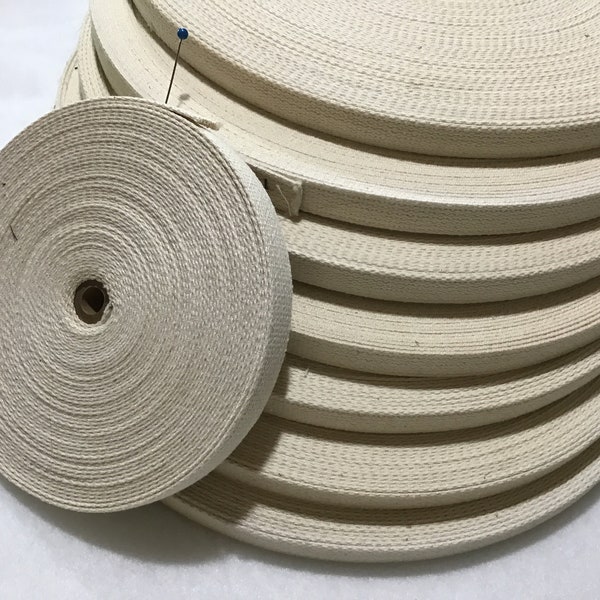 Cotton Webbing or Strapping 5/8" Wide