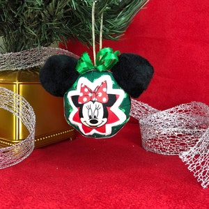 Disney Inspired Minnie Mouse Face Ornament