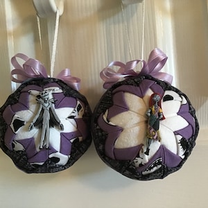 Disney Inspired Jack and Sally Ornaments