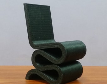 Wiggle Side Chair Miniature Replica.  Dollhouse Furniture. Variety of Scale.