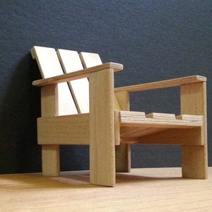 Crate Chair,1:6 Scale,HAND MADE, Collectable Miniature Furniture Model,Replica,Modern Art Design  30&#39;s,Famous Chairs,Kratstoel