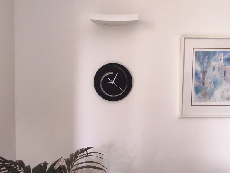 Unique Wall Clock, Hurricane Model, Silent Mechanism, Minimalist Modern Design, Gift image 4
