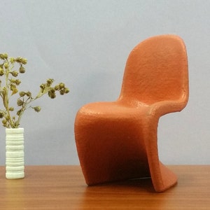 Classic S Chair, Mini Replica ,1/12 _ 1/16 _ 1/24 Scale ,Contemporary Dollhouse  Furniture