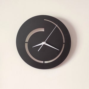 Unique Wall Clock, Hurricane Model, Silent Mechanism, Minimalist Modern Design, Gift image 1