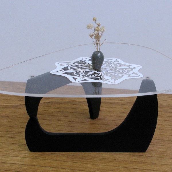 TRIBECA Coffee TABLE 1:6 Scale Replica, Handmade Model, Collectible Miniature Furniture, Mid Century Modern, Contemporary Design