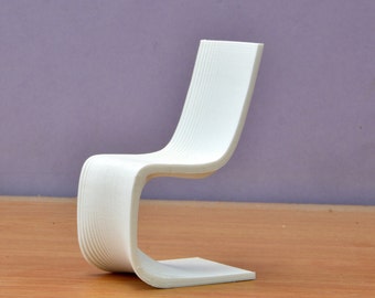 Unique Chair, 1/16 1/18 1/24 Scale,Miniature Dollhouse Furniture,Modern Minimalist Design, Stylish