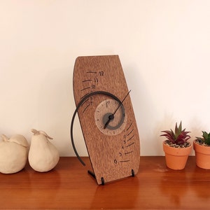 Unique and Sophisticated Spiral Desk/Wall Clock, Wooden, Delta δ,Mathematical Principle, ,Innovative Design,Golden Ratio,Man Gift image 2