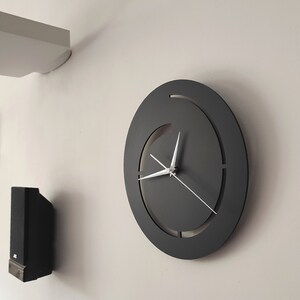 Unique Wall Clock, Hurricane Model, Silent Mechanism, Minimalist Modern Design, Gift image 2