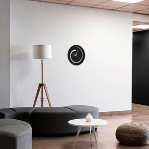 Unique Wall Clock, Hurricane Model, Silent Mechanism, Minimalist Modern Design, Gift image 5