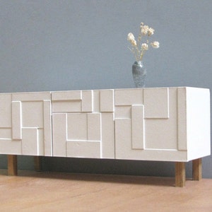 1/12 Scale Dolls House Emporium Black Console Table Sideboard Side Table 4945 