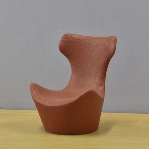 Vlindervormige stoel, schaal 1/12_ 1/16, modern design miniatuurmeubilair, poppenaccessoires, moderne stijl, verzamelobject, vintage